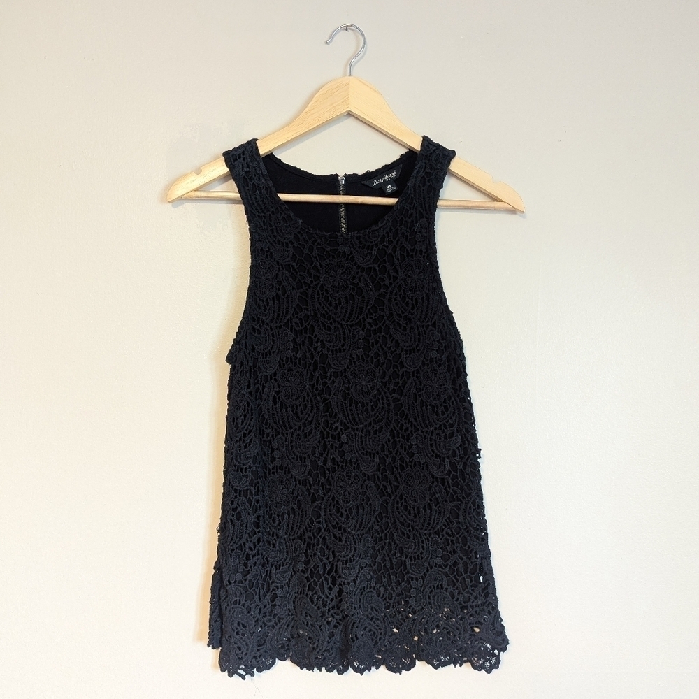 Lucky Brand Lace Black Tank